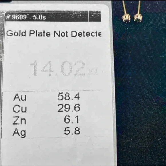 14K Gold Blue Sapphire Stud Earrings – Floral 6 Prong Setting - Picture 3 of 3